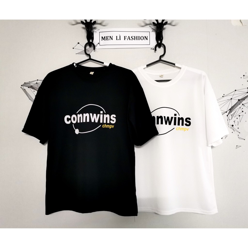 Áo Thun Unisex Nam Nữ Form Rộng Tay Lỡ Thời Trang Hàn Quốc CONNWINS