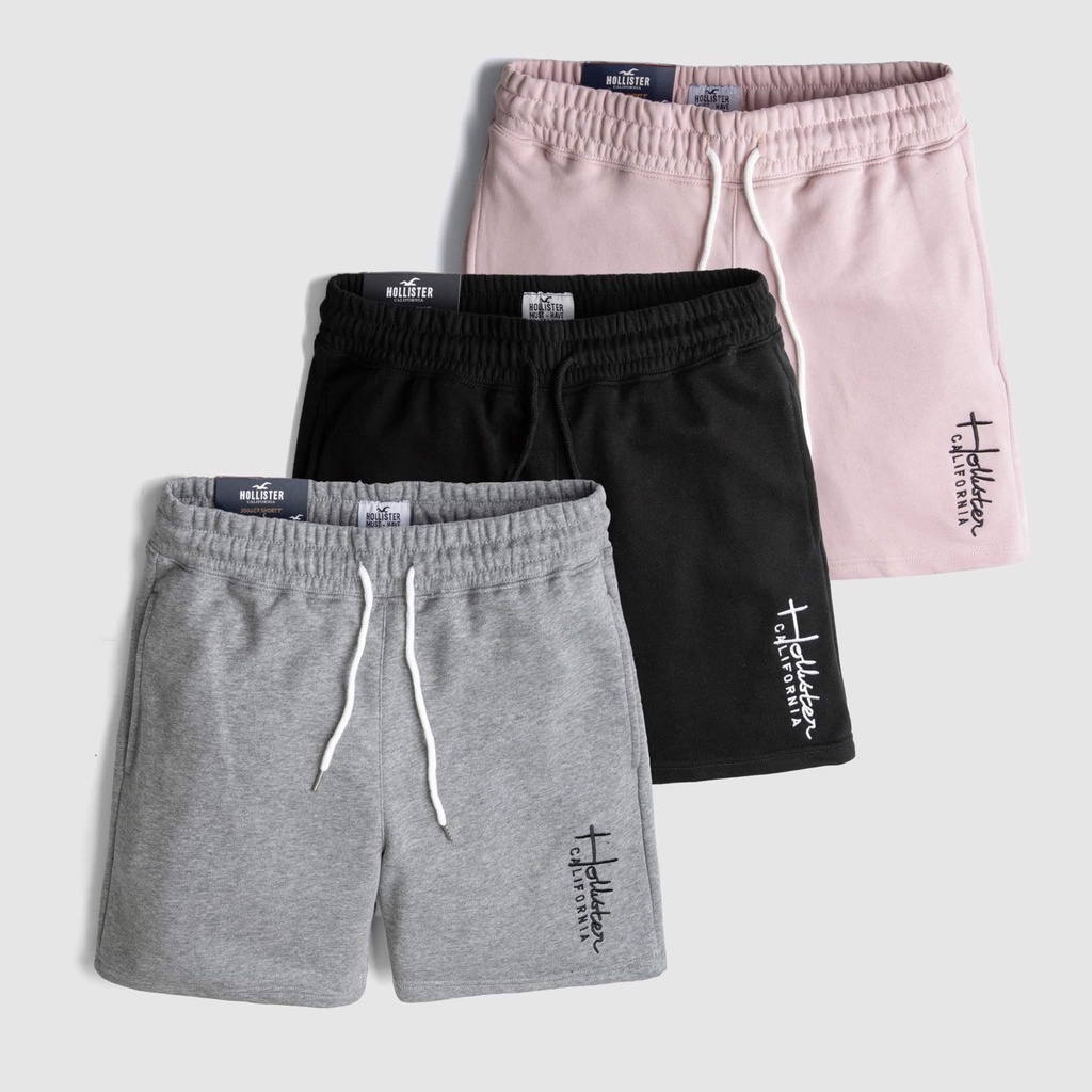 Quần short thun nỉ, quần đùi nam nữ Hollis , đùi thể thao co dãn cao cấp