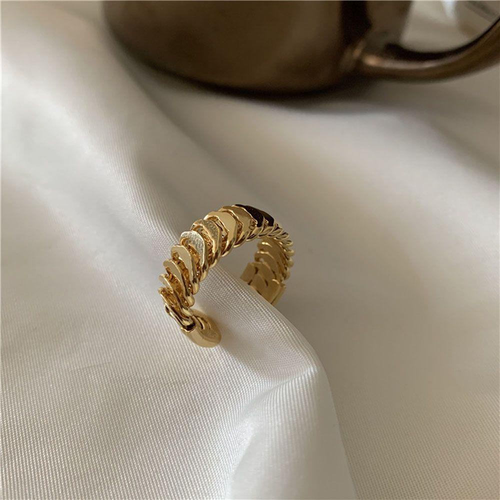 Set 2 Nhẫn Đeo Khớp Ngón Tay Họa Tiết Hình Học Tối Giản Điều Chỉnh Được Thời Trang