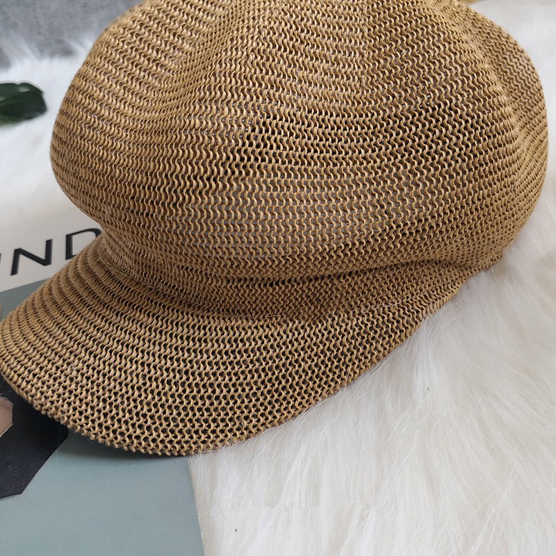 Mũ beret đan lát thiết kế xinh xắn theo phong cách anh quốc