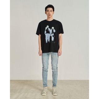 Áo phông nam cotton Highway (Menswear) Connected đen