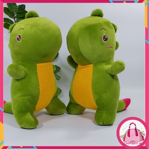 Thú Gấu Bông Khủng Long Đuôi Tim,Gối ôm quà tặng Siêu Mềm Êm Đẹp 45cm-Khangstore.vn