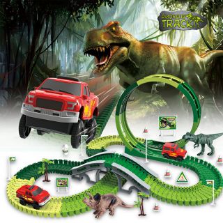 BỘ ĐỒ CHƠI LẮP RÁP ĐƯỜNG RAY TÀU LƯỢN SIÊU TỐC TRONG CÔNG VIÊN KHỦNG LONG