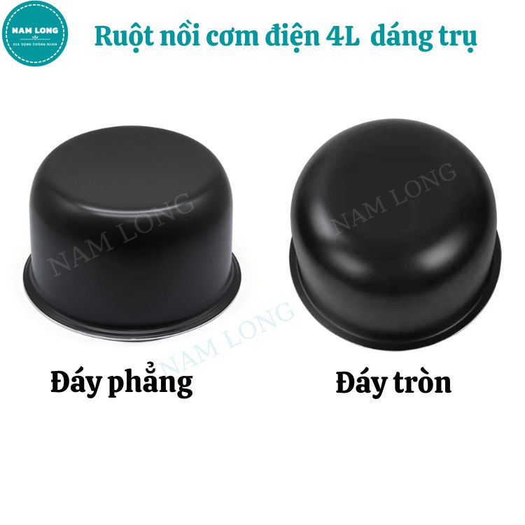 Lòng Nồi Cơm Điện, Ruột Nồi Cơm Điện Chống Dính, Dáng Trụ, Dung Tích 4L, Dùng Cho Nồi 1.2L - 1.5L