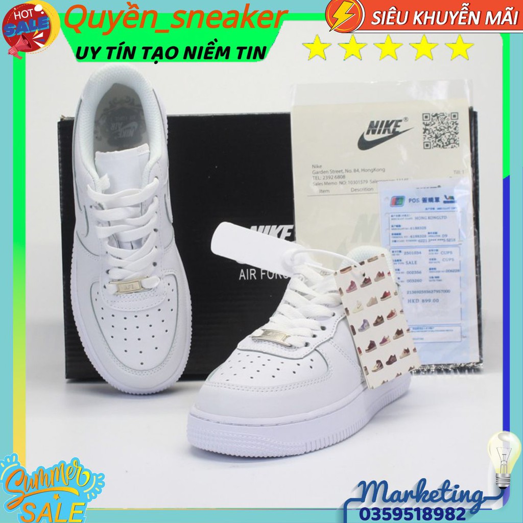 [FREE SHIP- video tận cảnh] 🔥Giày thể thao sneaker 𝐍𝐈𝐊𝐄 AF1 trắng full box 1.1đủ sz từ 36-43 NTT1 V.Quyền_Sneaker