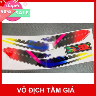 HCM- DDXM - V25H - COMBO DÁN DEMI & ĐỒNG HỒ XE VARIO ĐỦ MẪU NGẪU NHIÊN