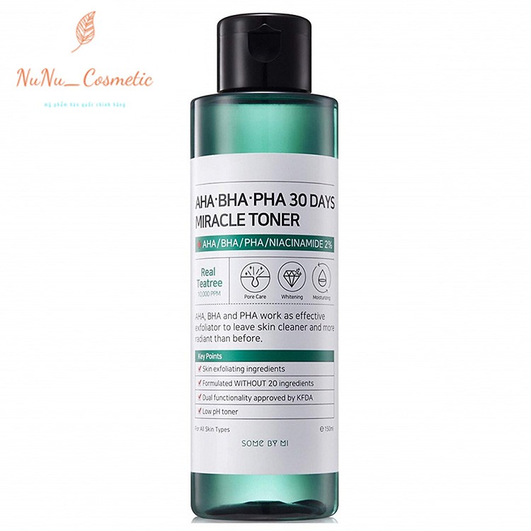 Nước Hoa Hồng Some By Mi AHA-BHA-PHA 30 Days Miracle Toner 150ml