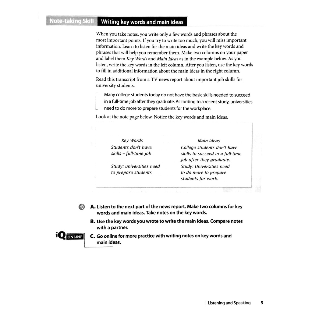 Sách - Q Skills for Success: Level 1: Listening &amp; Speaking Student Book with IQ Online