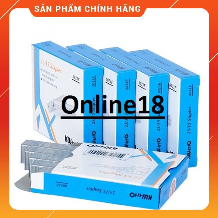 Đạn ghim Kw Trio 23/15, 15mm (120 tờ)