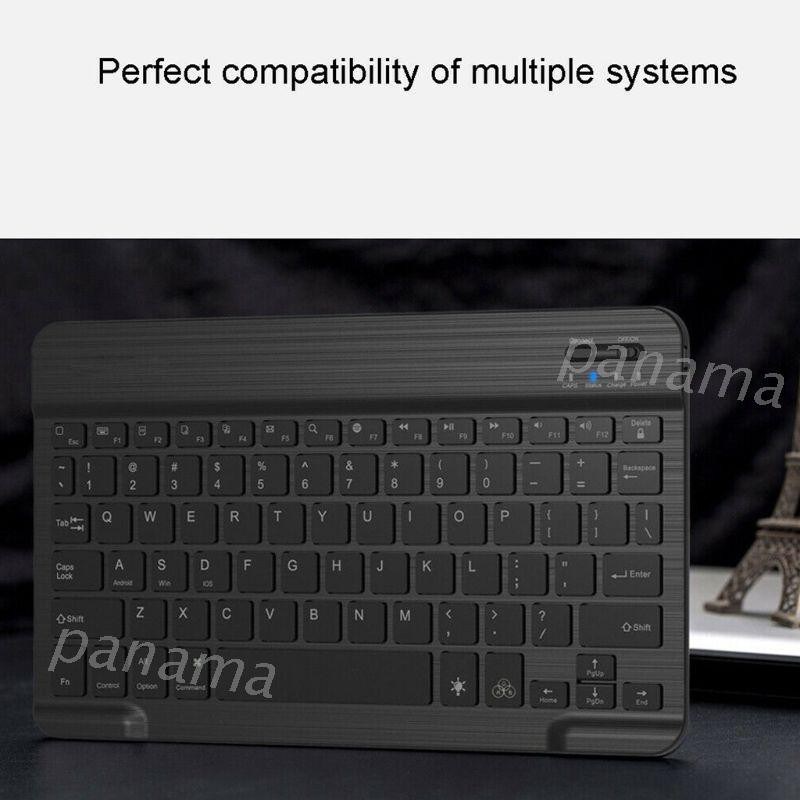 Bàn Phím Bluetooth Không Dây Sạc Được 7 Màu Có Đèn Led Nền Cho Ipad Iphone Laptop Pc Tablet