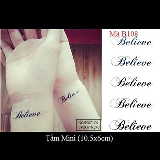 Hình xăm dán chữ B108