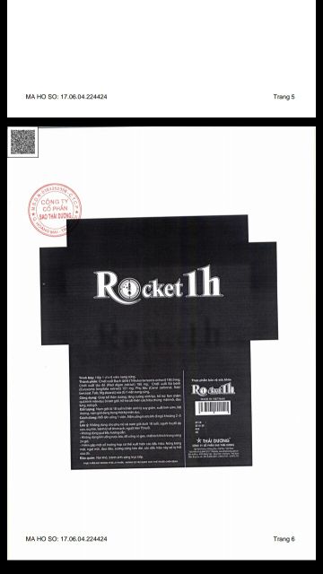 Rocket 1h: Sinh Lực cho Phái Mạnh ( hộp 6 viên)