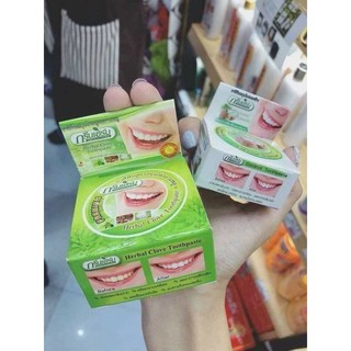 🥥 [HÀNG CHÍNH HÃNG] KEM TRẮNG RĂNG GREEN HERB TRÀ XANH 25G TẶNG DỪA 10G THÁI LAN🥥