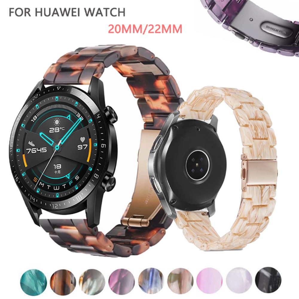 Dây Đeo Nhựa Resin Cho Đồng Hồ Huawei Gt2 Pro 46mm 42mm