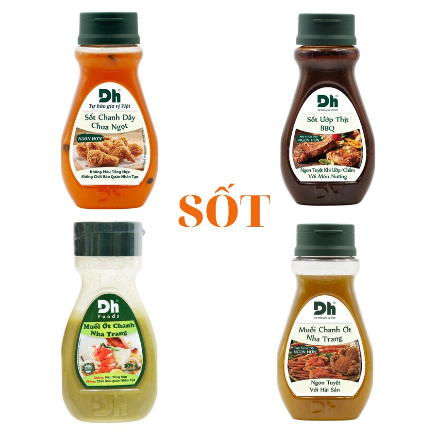 Sốt Ướp Thịt BBQ - Sốt Chanh Dây Chua Ngọt - Muối Ớt Chanh Nha Trang - Muối Chanh Ớt Nha Trang