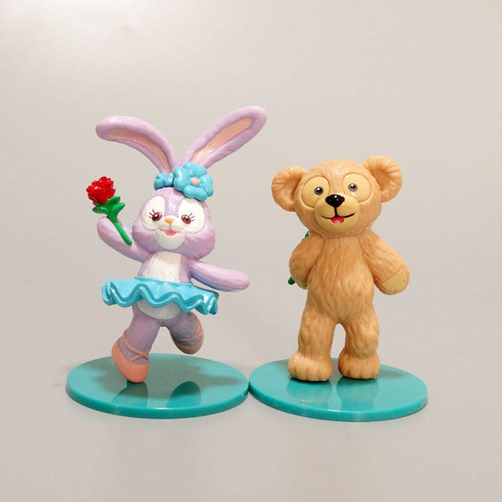 Đồ Chơi Mô Hình Nhân Vật Gấu Thỏ StellaLou Bằng PVC Dễ Thương
