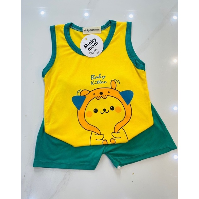 Bộ thun lạnh khủng long cho bé 6-18kg