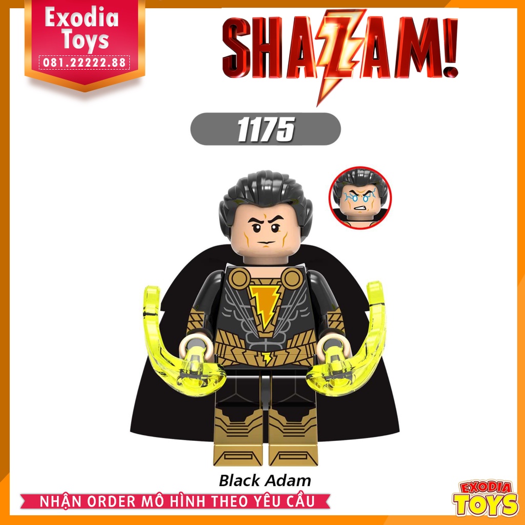 Xếp hình Minifigure DC Comics Siêu anh hùng Shazam! - Đồ Chơi Lắp Ghép Sáng Tạo - XINH X0247