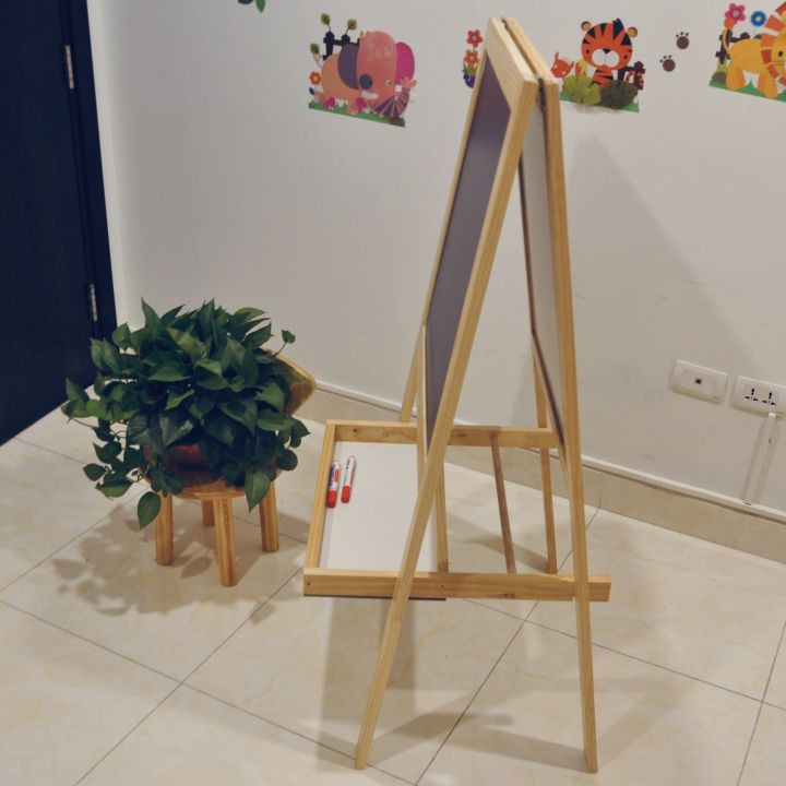 Giá vẽ hai mặt ⚡ AN TOÀN, HIỆN ĐẠI ⚡ Giá vẽ gỗ thông hai mặt cao cấp cho bé BEBEWOOD