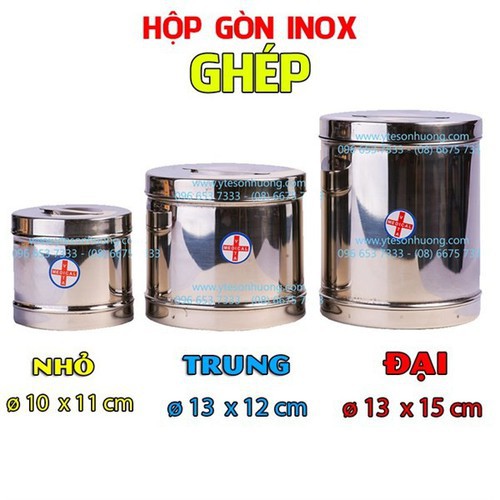 Hộp gòn, hộp đựng gòn ,Hộp gòn inox Vita đúc