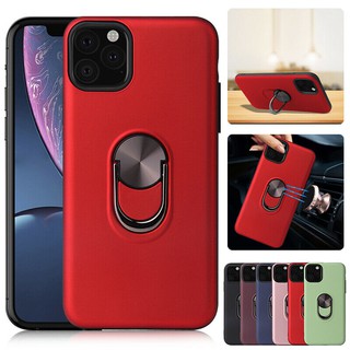 For Apple iPhone 11 Pro Max 11 Pro Case Hybrid Ring Stand Magnetic Slim Rubber Cover