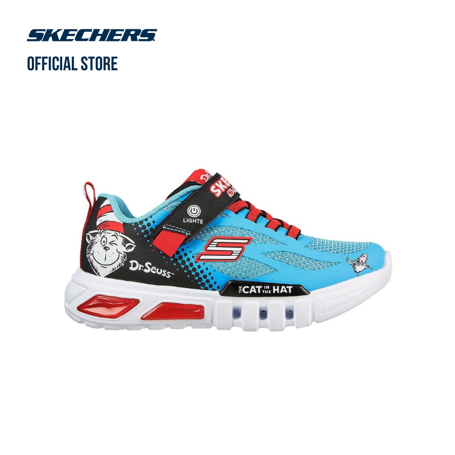 Giày sneaker bé trai Skechers Flex-Glow - 406002L-BLBK