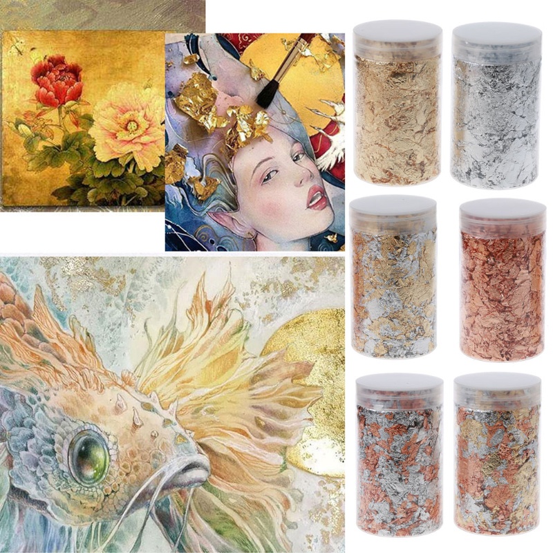 Cuộn Giấy Foil Kim Loại 3 Màu Tự Trang Trí Móng Tay