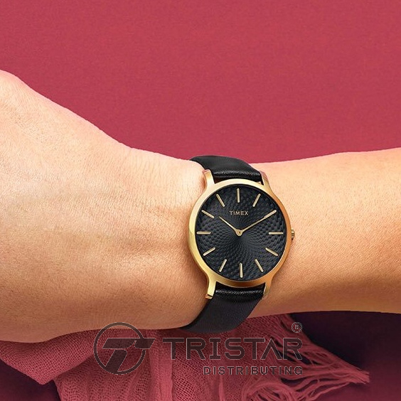Đồng hồ Nữ Timex Metropolitan 34mm-TW2R36400 Dây Da - Chính Hãng