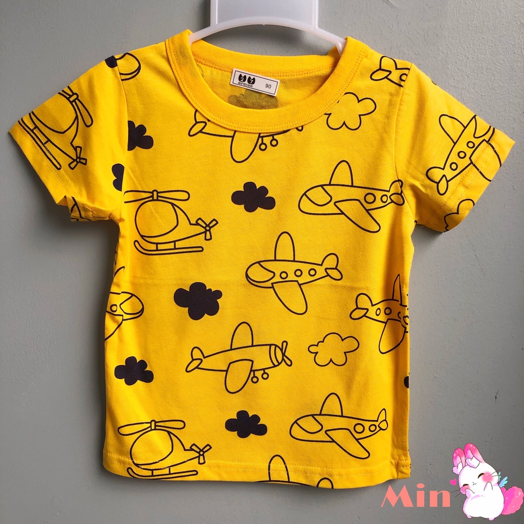 Áo Phông Cộc Tay Bé Trai 27Kids Chuẩn Xuất Khẩu Châu Âu Cotton In Hình Ngộ Nghĩnh Mẫu Mới 2022