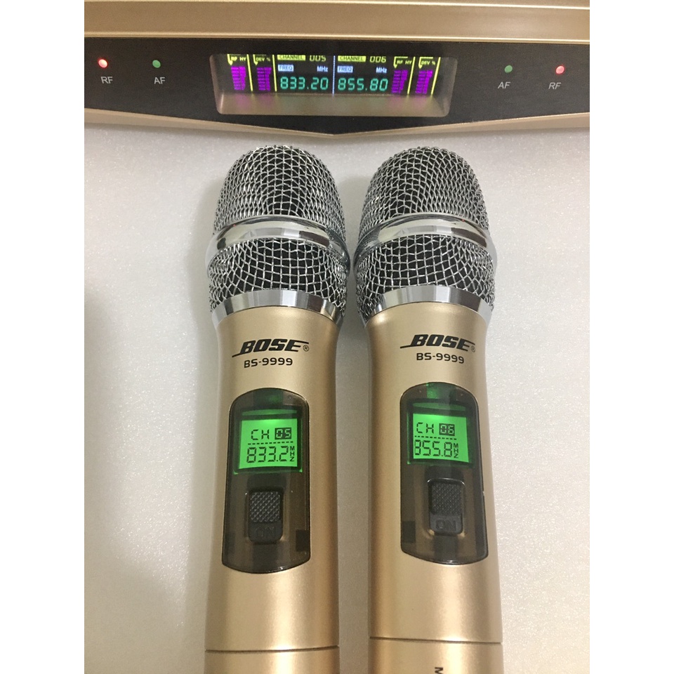 Micro Không Dây BOSEE BS 9999 phiên bản 2021 Chuyên Karaoke Gia Đình .