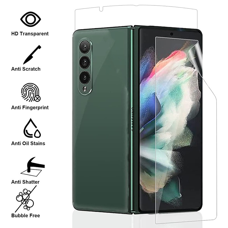 Set 2 Miếng Dán Màn Hình Bằng TPU Mềm Chống Nhìn Trộm Cho Samsung Galaxy Z Fold 3 Samsung Galaxy Z Fold 3