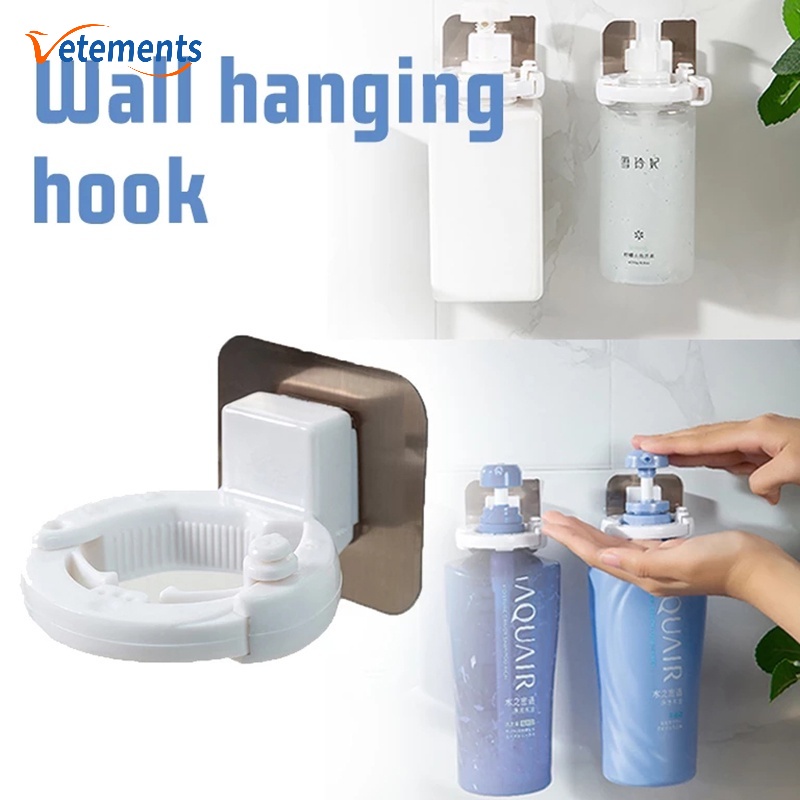 Giá Đỡ Chai Dầu Gội/ Sữa Tắm Gắn Tường Bằng ABS Đa Năng Tiện Dụng Cho Nhà Tắm