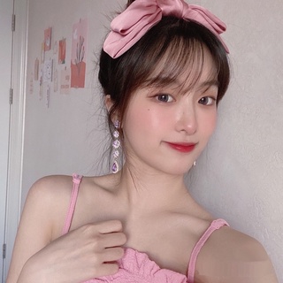 Bờm Cài Tóc Nơ Tiểu Thư Phong Cách Hàn Quốc