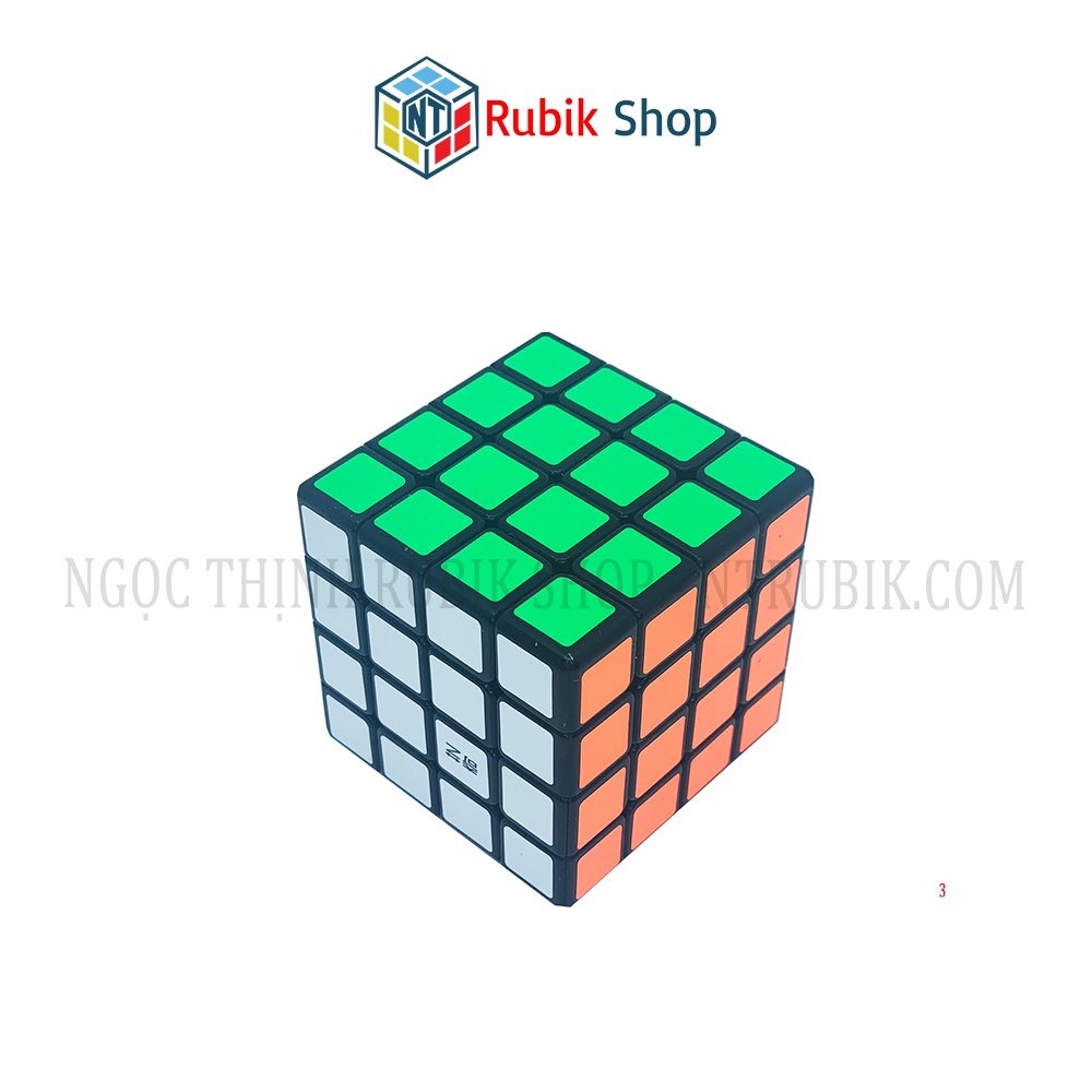 Đồ chơi rubik 4x4x4 - QiYi Qiyuan W2 4x4x4 Black (Màu Đen) - ngocthinhrubik