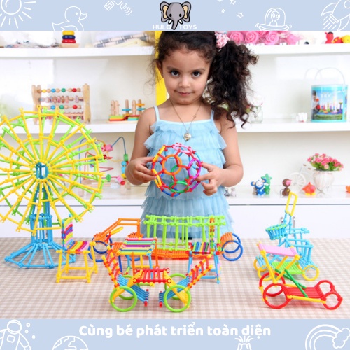 Đồ Chơi Đũa Thần Hulo Toys Lắp Ghép Hinh Que Sáng Tạo Cho Bé - Đồ Chơi Sáng Tạo, Đồ Chơi Thông Minh