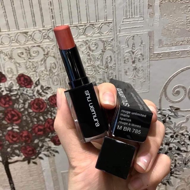 Shu Uemura- Son Rouge unlimited Matte Lipstick M BR 785 3 g