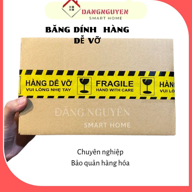 [SỈ/LẺ] Băng Keo Hàng Dễ, Băng Dính Hàng Dễ Vỡ Cảnh Báo Vận Chuyển Giá Rẻ