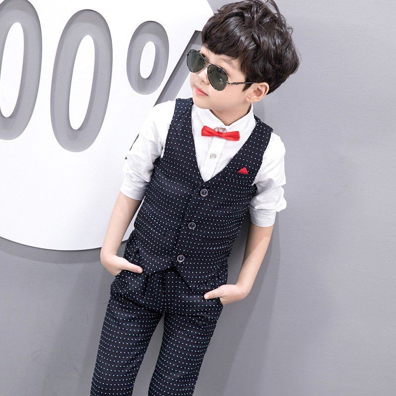 Set áo gile quần dài bé trai. rập giấy. không phải quần áo