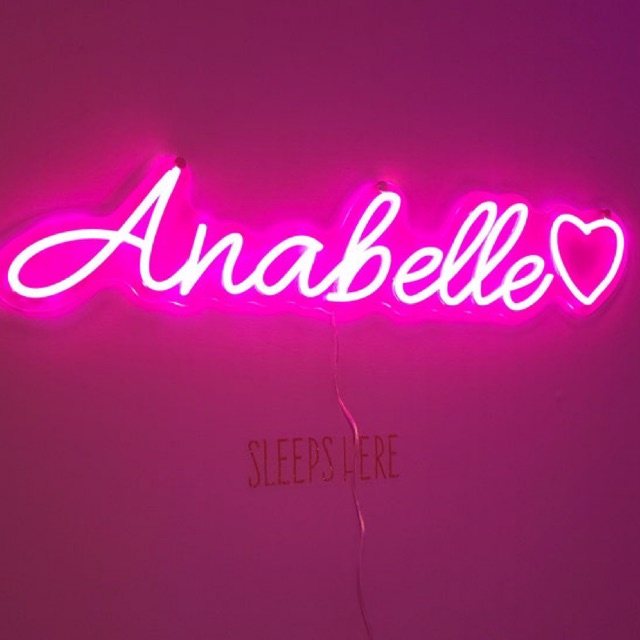 Đèn led neon chữ cái ghép tên theo yêu cầu, chữ led neonsign decor phòng ngủ, góc làm việc