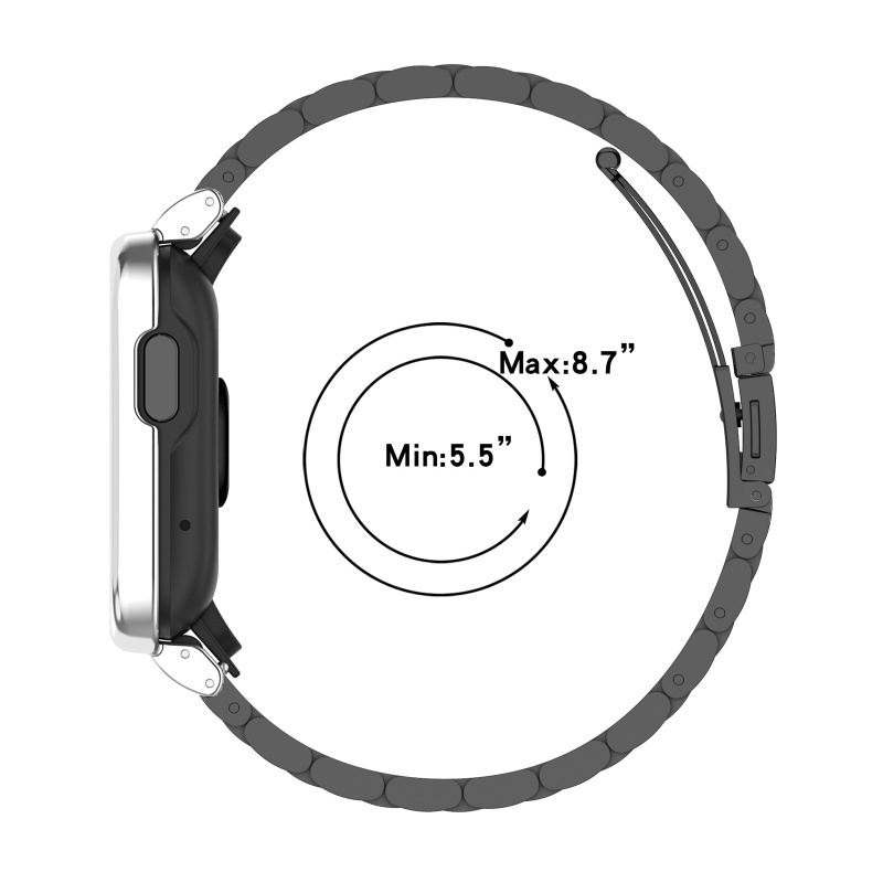 Dây đeo kim loại chống nước cho đồng hồ thông minh Redmi Watch 2 Lite