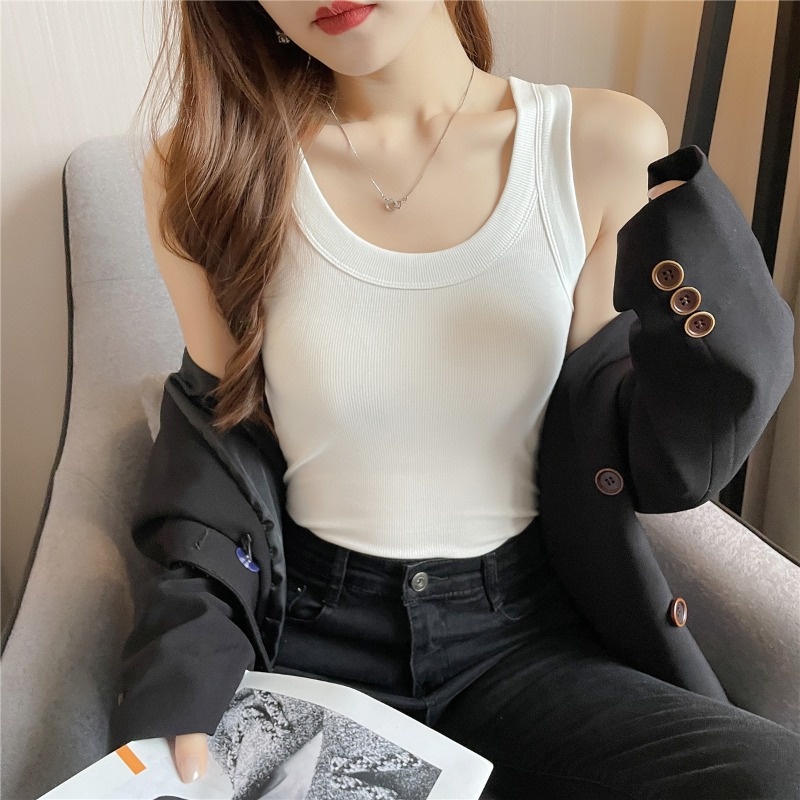 Áo Croptop BA LỖ DÁNG DÀI Nữ Trơn Ôm Body Chất Tốt, Áo CRT Kiểu nữ ôm thun gân mềm mát GOVA