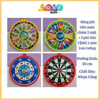 Bộ phi tiêu nam châm 2 mặt 30cm tặng kèm 3 phi tiêu