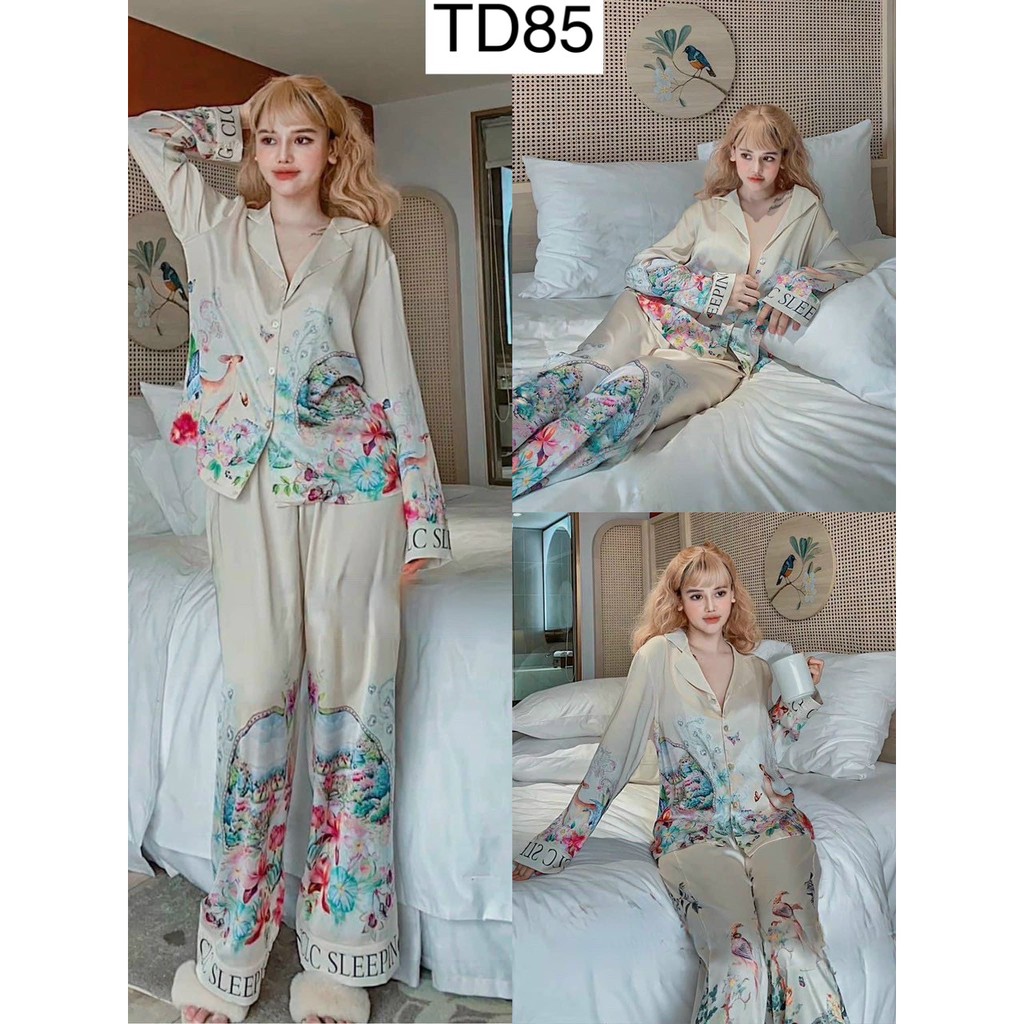 Đồ Bộ Pizama Nữ Mặc Nhà Hot Trend Phối  Siêu Đẹp Hàng Cao Cấp Chuẩn Shop - Kèm Hình Chụp Thật