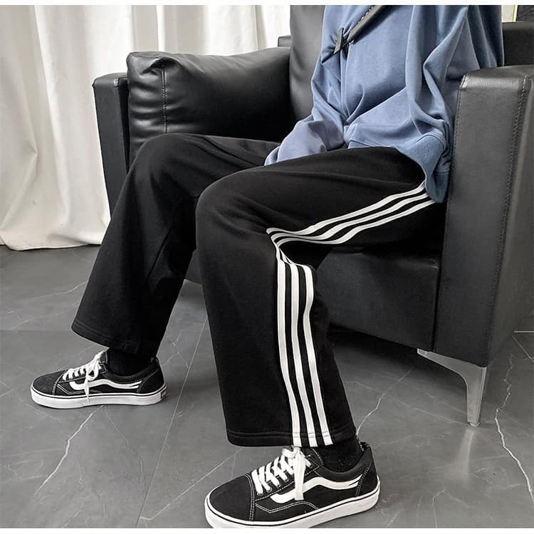 [FREESHIP+ẢNH THẬT] quần thể thao basic 3 sọc ống rộng Unisex hottrend - SP37 | BigBuy360 - bigbuy360.vn