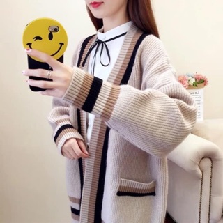 Áo len cardigan dáng dài
