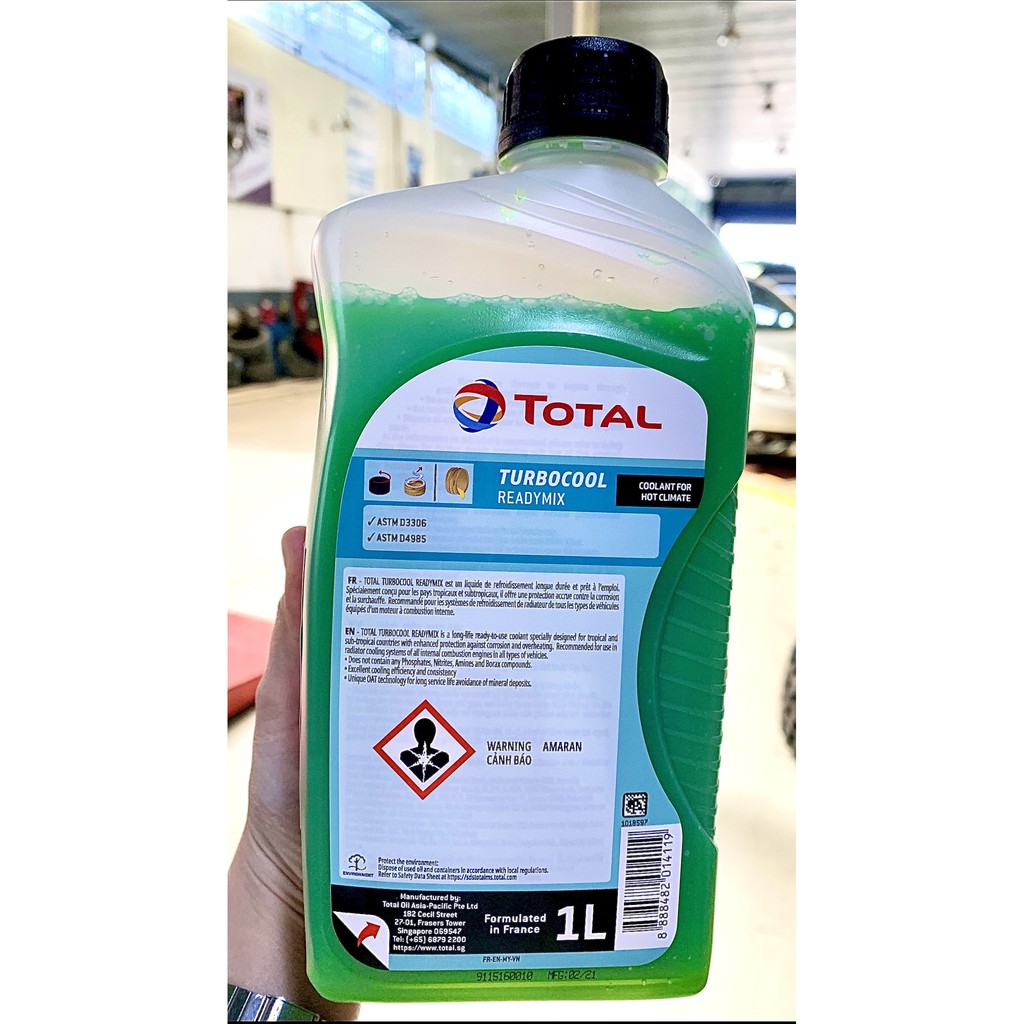 Bình Dung Dịch Nước Làm Mát TOTAL TURBOCOOL READY MIX 1L