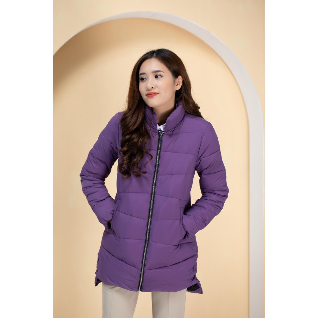 Áo phao cúc sườn tím A735-2 NỮ TNG