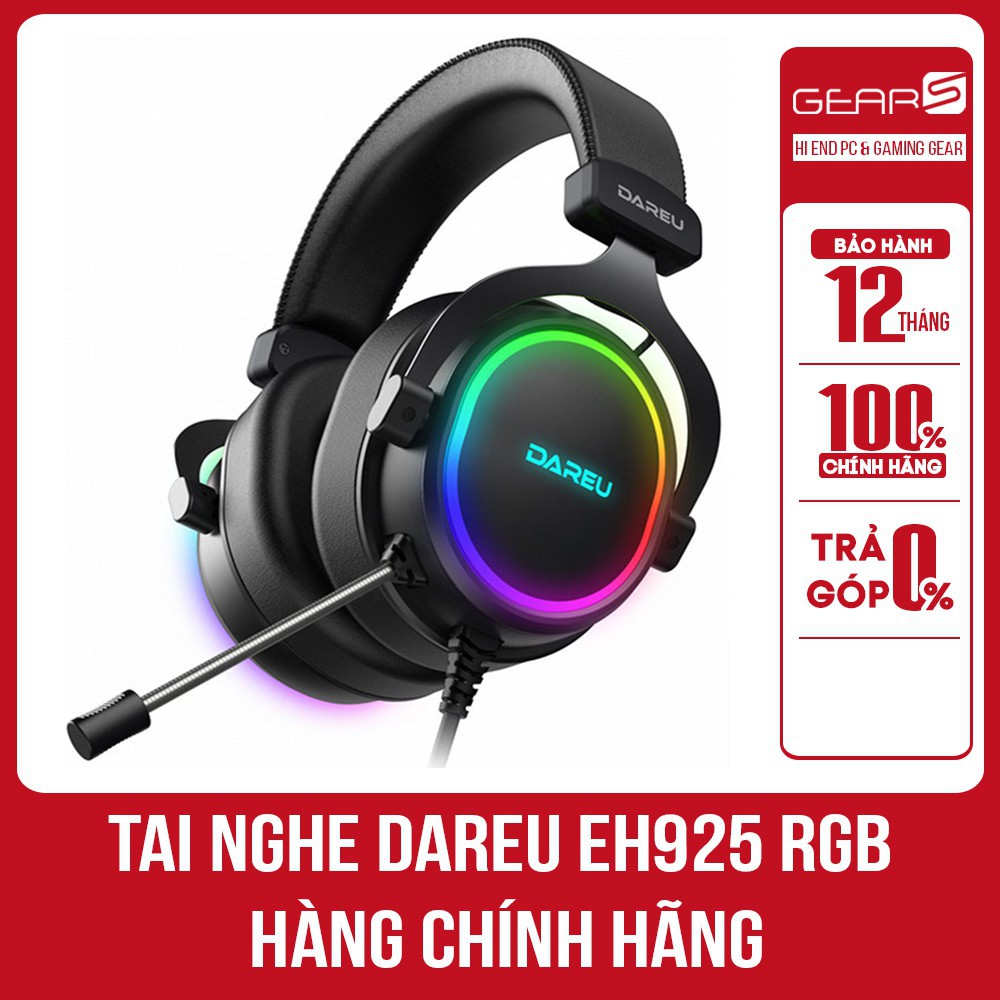 Tai nghe Gaming DareU EH925 Âm thanh 7.1 Led RGB BH 12 T Mai hoàng