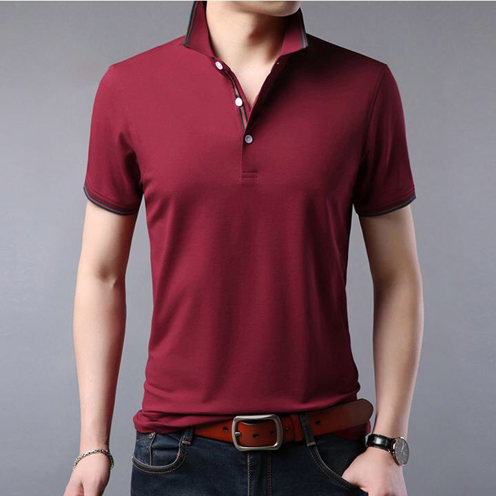 Áo thun phối viền sang trọng đẳng cấp Bonado BN09 - Xanh Coban