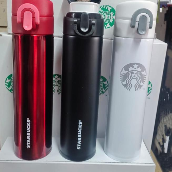 Bình Giữ Nhiệt Starbuck Bằng Thép Không Gỉ Dung Tích 400ml